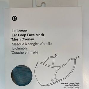 Lululemon ear loop face mask mesh overlay NWT